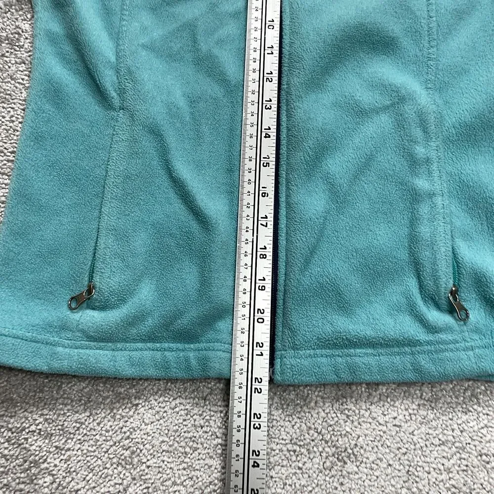 Columbia Fleece Jacket Kids Girls Large Blue Full Zip High Neck Outdoor Casual